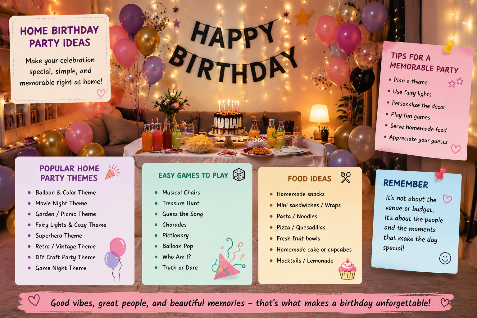 Birthday Party Ideas at Home
