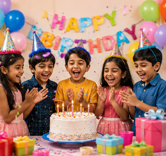 home birthday party with family